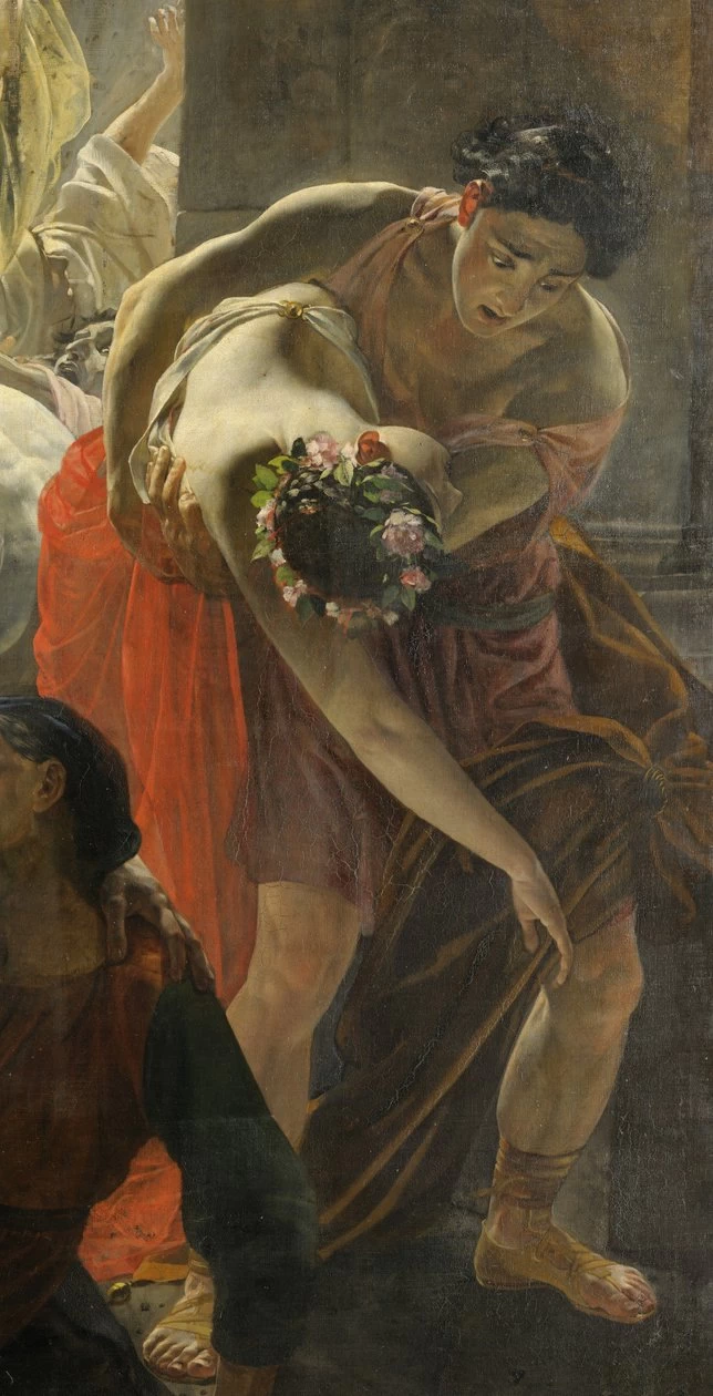 L'ultimo giorno di Pompei, 1833 - State Russian Museum, San Pietroburgo, dettaglio 6